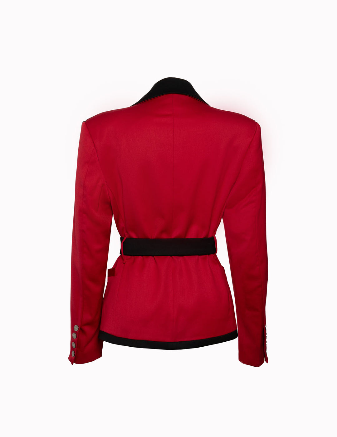 Asymmetric Red Jacket from Italian Wool. Pre-order only!