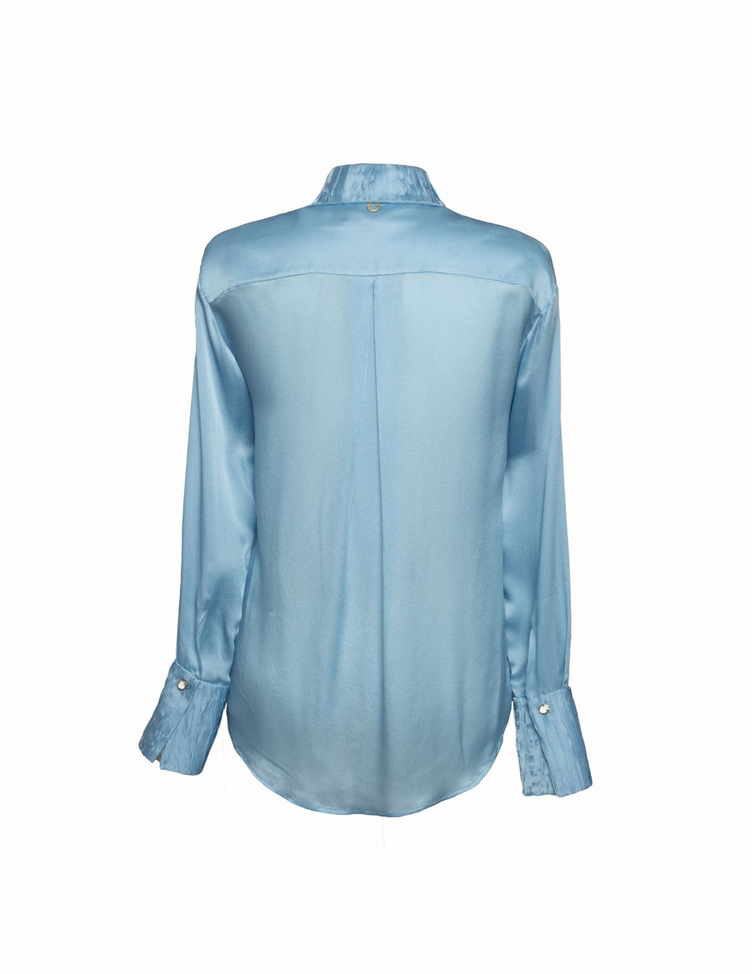 Classic Silk Shirt in Blue