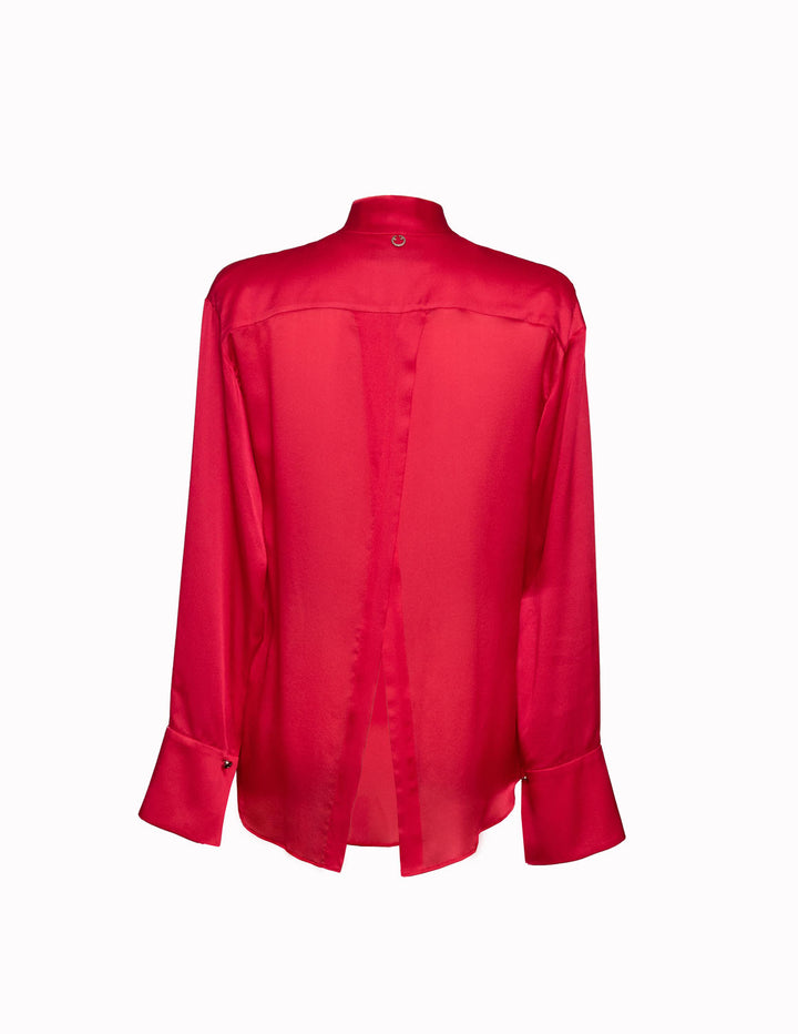 Silk Blouse in Red