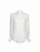 Classic Silk Shirt in White