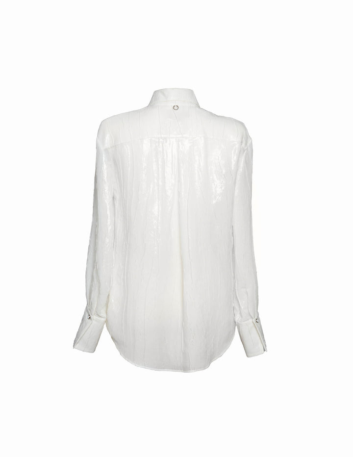 Classic Silk Shirt in White